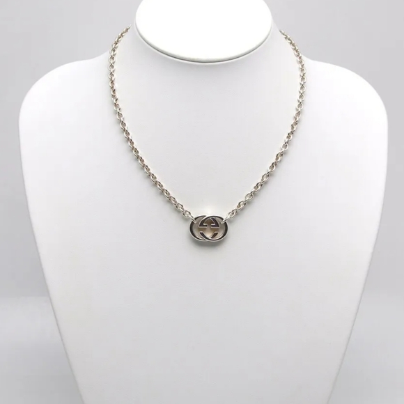 STUNNING DOUBLE GG GUCCI NECKLACE - Picture 2 of 12